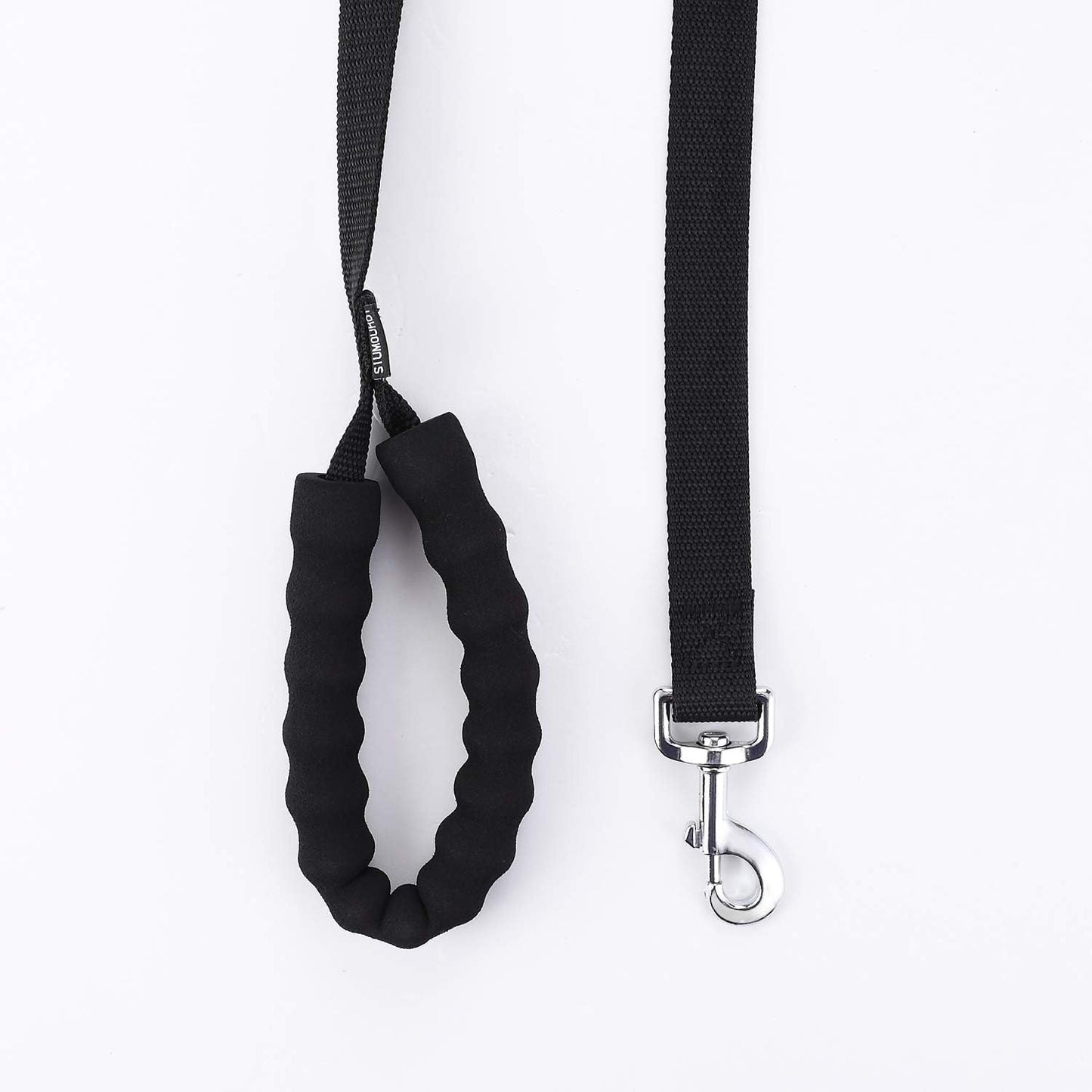 30 FT Long Dog Leash with Comfortable Padded Handle Nylon Training Lead Heavy Duty Leashes for Medium Large Dogs (30FT, Black)