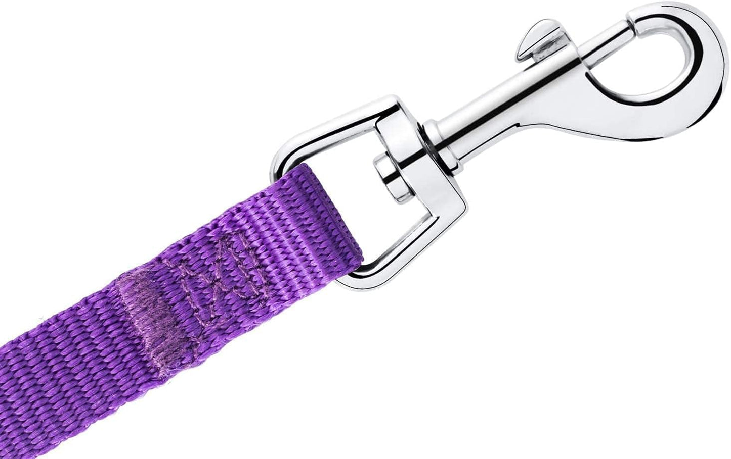 6 FT Puppy/Leash, Strong Traditional Style with Easy to Use Collar Hook, Great for Small, Medium and Large Dogs (5/8in x 6 ft, Purple)
