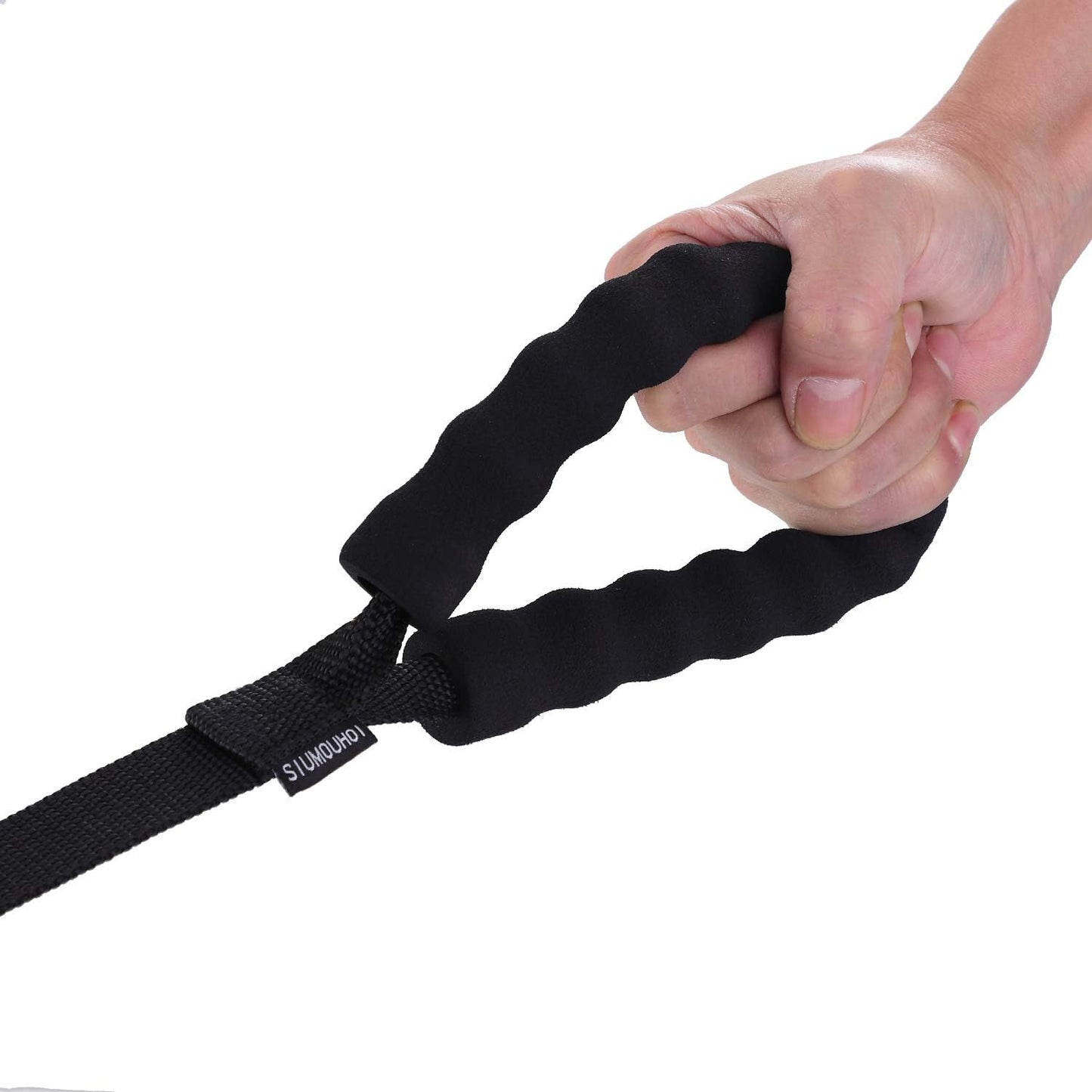 30 FT Long Dog Leash with Comfortable Padded Handle Nylon Training Lead Heavy Duty Leashes for Medium Large Dogs (30FT, Black)