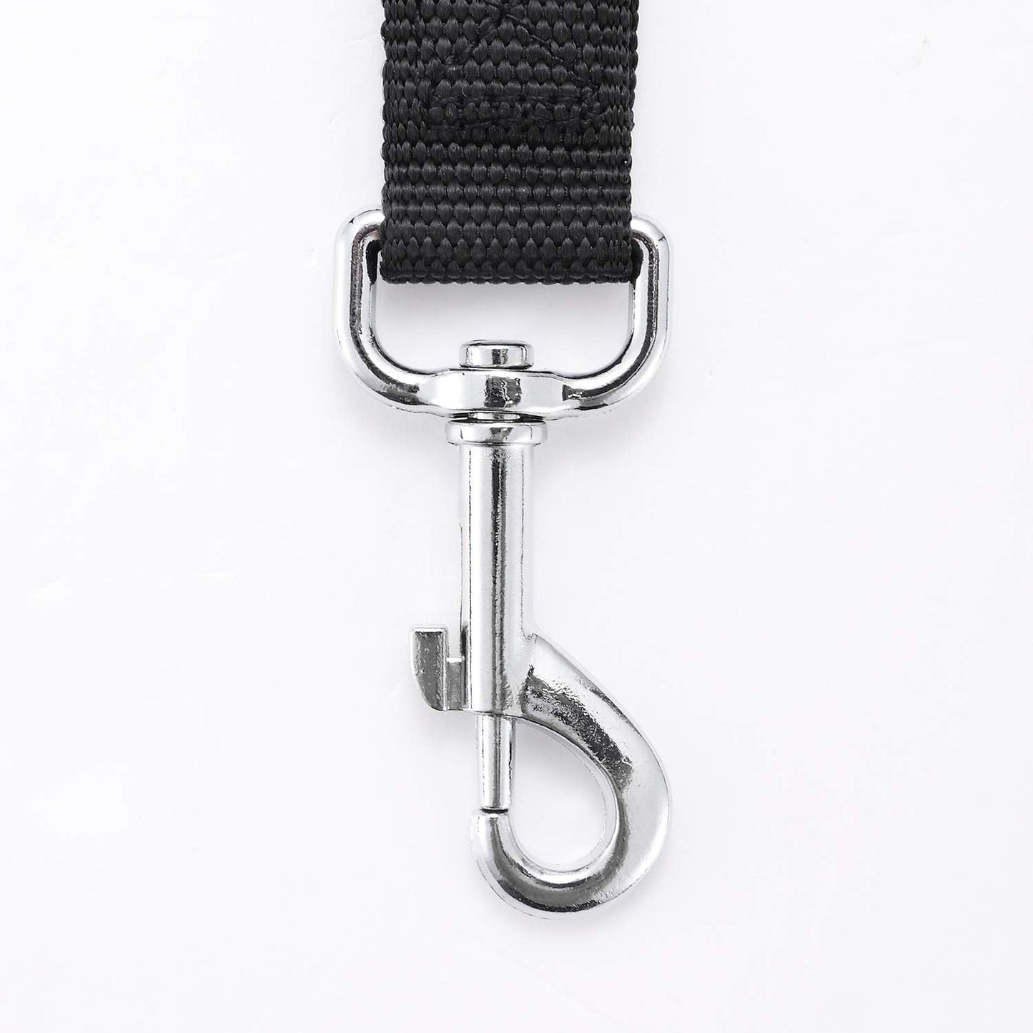 Strong Durable Nylon Dog Training Leash, 1 Inch Wide Traction Rope, 6 ft 10ft 15ft Long, for Small and Medium Dog (Black, 10 Feet)